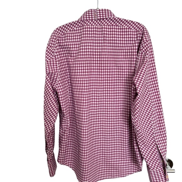 ROBERT Graham Luxury Long Sleeve Dress Short XL Tailored Fit Pink and Wh… - Picture 3 of 16